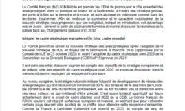 Avis Comité UICN - Stratégie nationale aires protégées 2020-2030