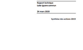 Rapport technique - Lutte Iguane commun - 2020