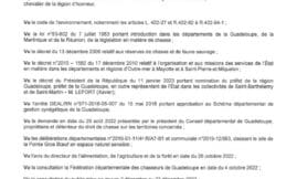 Arrêté chasse et faune sauvage, commune de Saint-François
